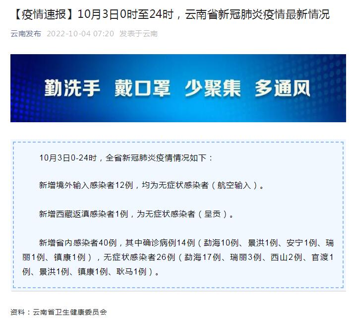 云南省最新疫情概况及分析